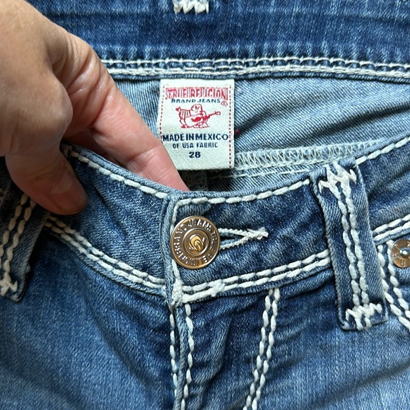 Y2K True Religion Boot Cut Jeans | Sz 28 - Picture 4 of 7